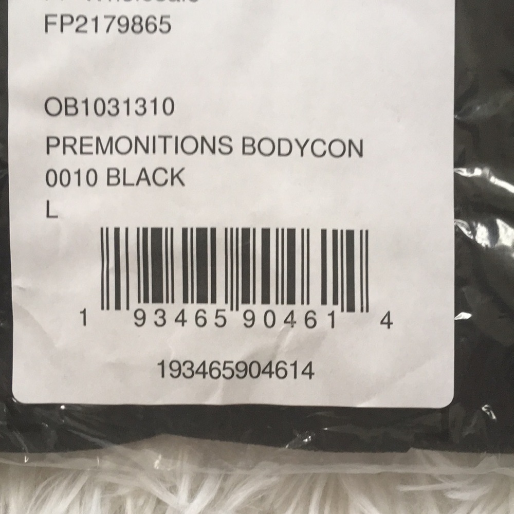 Free People black Premonitions Bodycon size Large - Picture 15 of 15